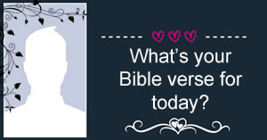 Photo frame with your Bible verse of the day. Create yours.