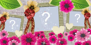 Linda moldura para 3 fotos no porta retrato. Faça a sua!