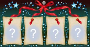 Moldura de Laço Vermelho com 4 Fotos. Faça a Sua!