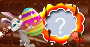 linda moldura de páscoa. Escolha uma foto do seu álbum e faça a sua!