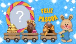 Moldura Trenzinho de Páscoa. Qual Foto você colocaria na sua?