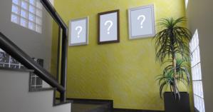 What pictures would you put on the wall of this beautiful house?