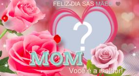   Linda moldura com tema de dia das mães. Faça a sua!