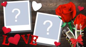  Romantic photo frame for two photos. Make yours!