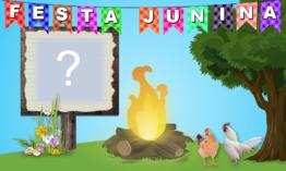Moldura Tema Festa Junina. Faça a sua com Foto! Moldura Tema Festa Junina. Faça a sua com Foto!