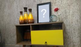Coloque sua Foto em cima do Rack Amarelo!