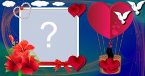 Linda Moldura de Balão. Adicione uma foto que voce gosta muito!