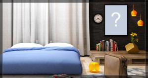 Quelle photo utiliseriez-vous pour décorer cette belle chambre?