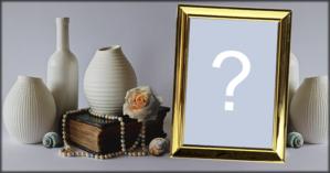 Coloque sua Foto neste lindo porta retrato entre os vasos!