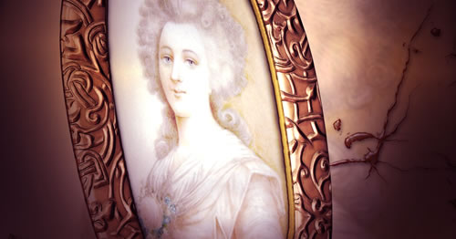 Foto no porta retratos antigo. Adicione sua foto