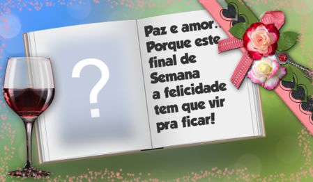 Moldura de Fim de Semana com foto no Albúm