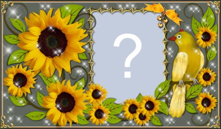 Faça uma Linda montagem de Girassóis com a sua foto!