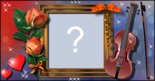 Cadru frumos cu vioară și flori!