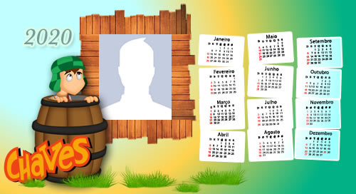 Calendario 2020 do Chaves. Adicione uma foto!