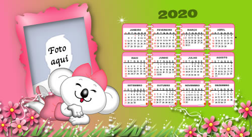 Calendario 2020 da Lilica. Crie o seu com uma foto!