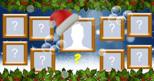 Mozaic de Crăciun cu poza cu alți 8 prieteni. Fă-ți al tău!