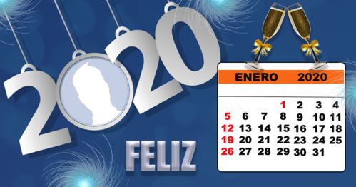 Calendario Enero 2020 con tu foto. ¡Haz el tuyo!