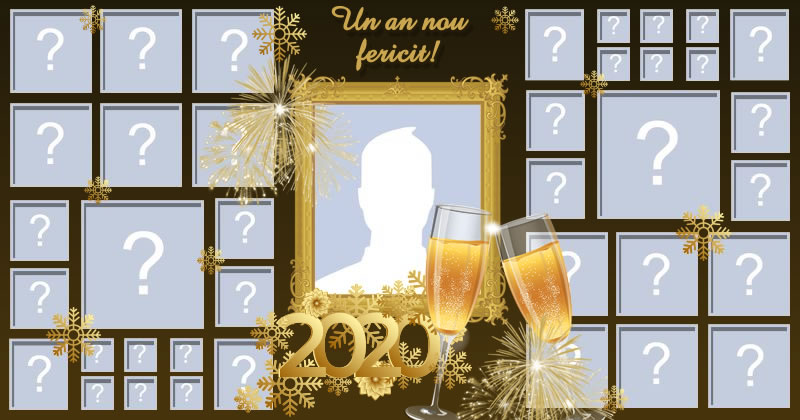  Mozaic de an nou fericit cu 38 de prieteni!