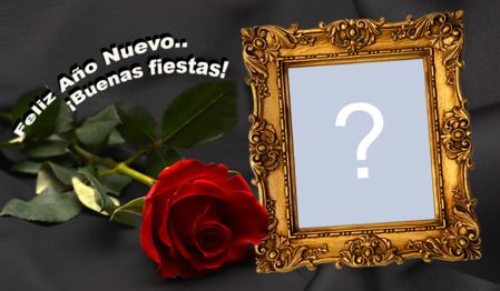Feliz año nuevo marco. Hazlo con tu foto!