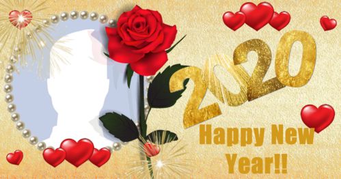  Happy 2020 frame with your profile photo!