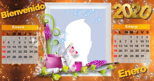  Calendario enero 2020 con tu foto de perfil