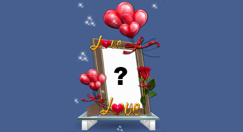 Moldura com Balões. Adicione a sua foto!