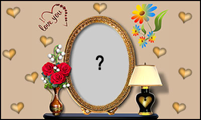 Linda montagem com sua foto no Quadro encima do aparador. Faça a sua!