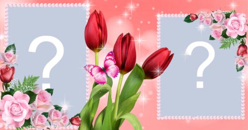 Coloque suas fotos favoritas nesta linda moldura de rosas para 2 fotos! Coloque suas fotos favoritas nesta linda moldura de rosas para 2 fotos!