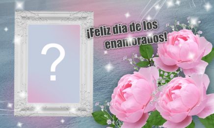 Hermoso marco para el día de San Valentín. ¡Agrega una foto tuya o de ti mismo y de tu amor!