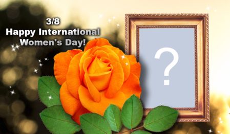 Beautiful Women's Day frame. Add a photo!