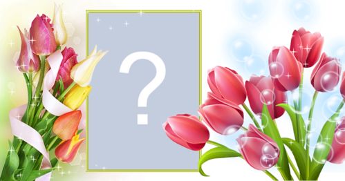 Bella cornice con fiori rossi e bordo in legno. Aggiungi la tua foto!