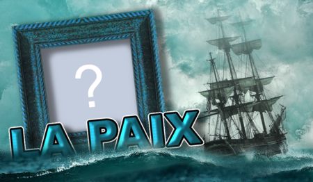 Beau cadre de paix flottant sur l'eau. Ajoutez une photo de vous!