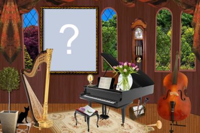 Linda Moldura com Piano. Adicione uma foto sua!