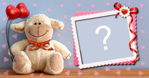 Moldura fofinha com ovelhinha, Adicione uma foto!