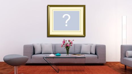 ¡Pon tu foto en la pared de una hermosa sala de estar!