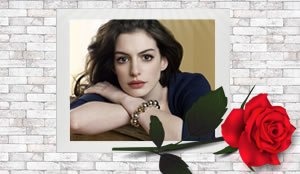  Put your photo in a beautiful picture frame on the wall!