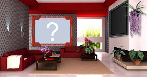 Coloque a sua foto no quadro na parede da sala!