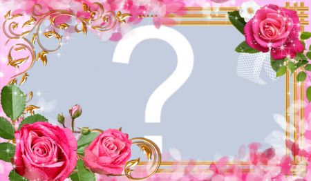  Cadre rose avec de l'or. Faites le vôtre!