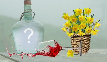 Linda moldura com foto estampada no garrafão de vidro. Adicione uma foto!