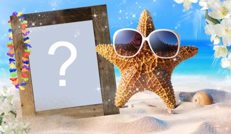  Cadru frumos pe plajă. Creează-ți al tău!