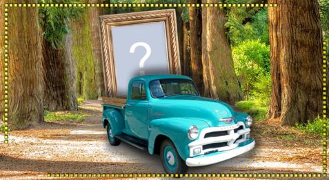 Coloque a sua foto na carroceria desta linda Pick Up Antiga!