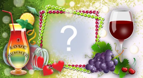 Beautiful frame with summer phrase. Add a photo!