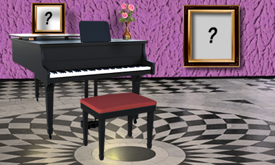 Linda moldura com piano preto. Adicione a sua foto e veja como fica!