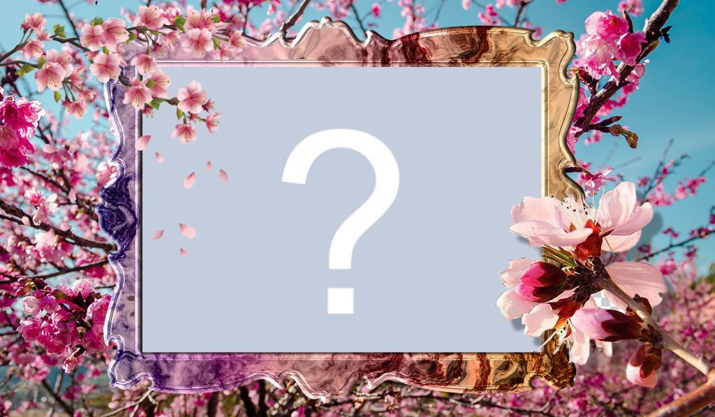 Moldura de cerejeiras!