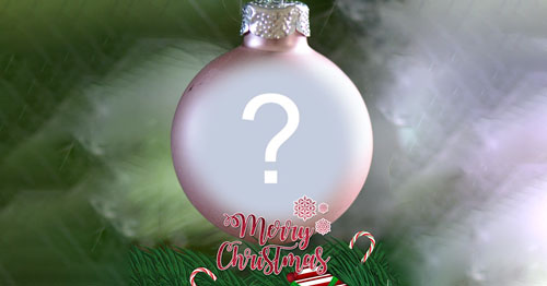 Linda moldura de Natal para adicionar sua foto