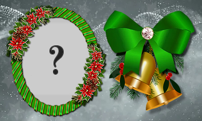 Moldura com arranjo de Natal. Adicione a sua foto! Moldura com arranjo de Natal. Adicione a sua foto!