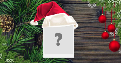 Linda moldura de natal com gorro do papai noel!