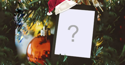 Adicione sua foto nesta linda moldura de Natal