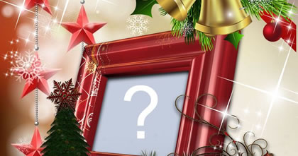 Coloque sua foto neste porta retrato de natal!