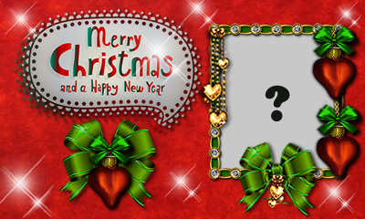 Moldura de Natal. Adicione a sua foto!